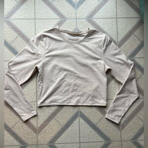 Abercrombie & Fitch Cream Long Sleeve Top